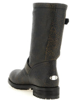 Jimmy Choo Black Leather Ankle Boots