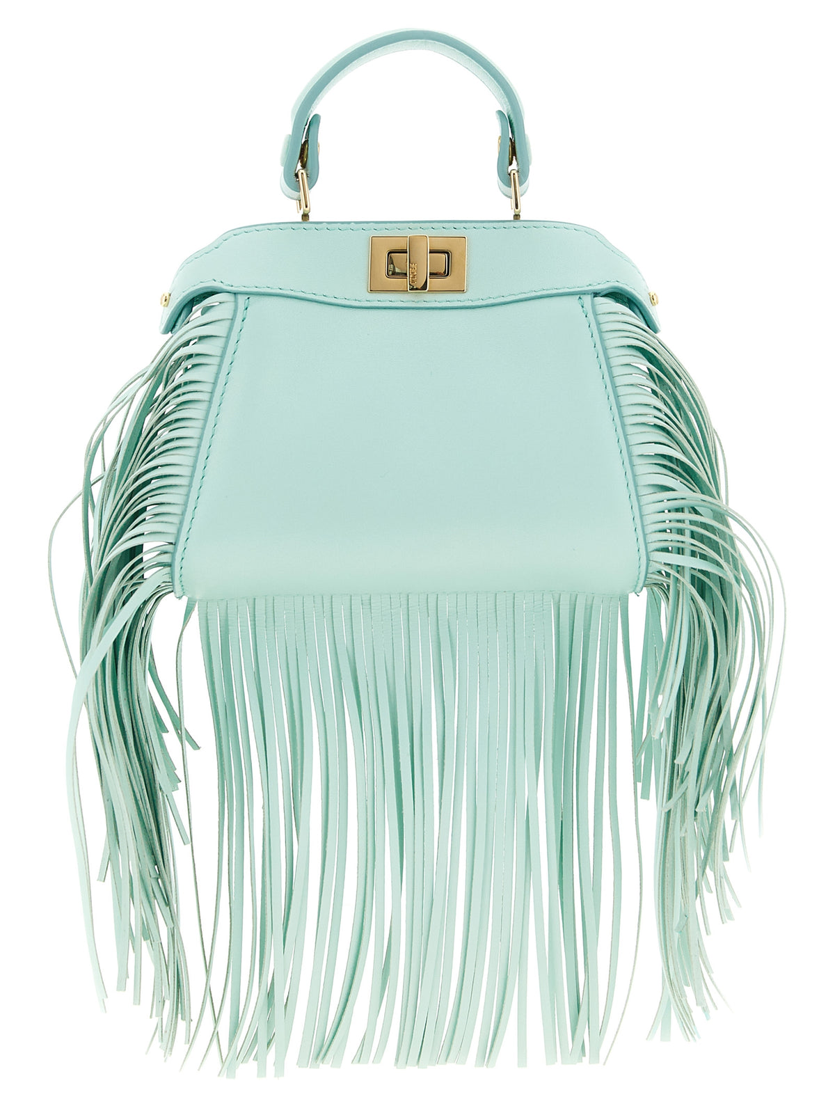Fendi Bicolor Lamb Leather Handbag