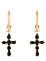 Dolce & Gabbana Black Brass Earrings