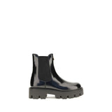 Prada Black Leather Booties