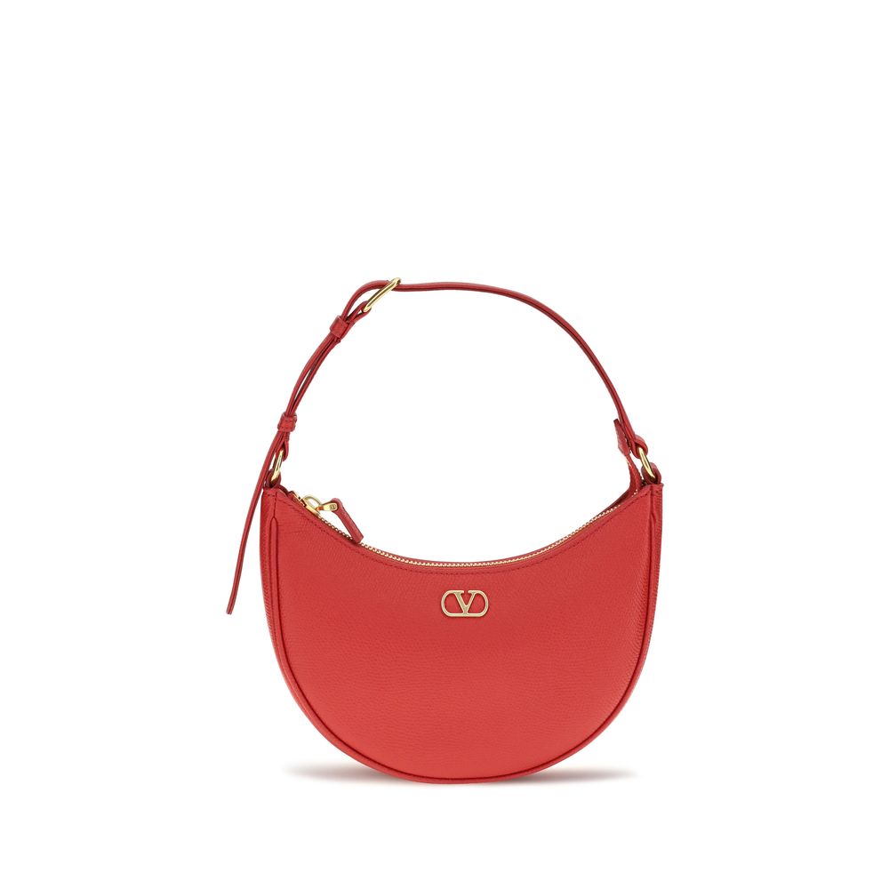 Valentino Garavani Mini Hobo VLogo Red Shoulder Bag