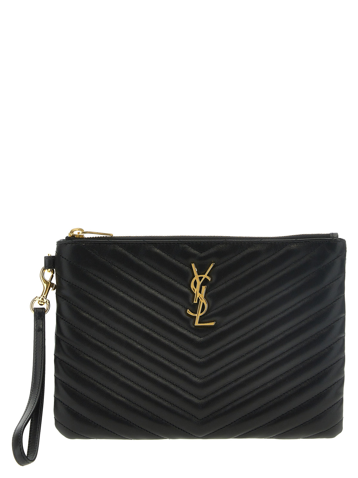 Saint Laurent Cassandre’ matelassé leather clutch