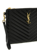 Saint Laurent Cassandre’ matelassé leather clutch