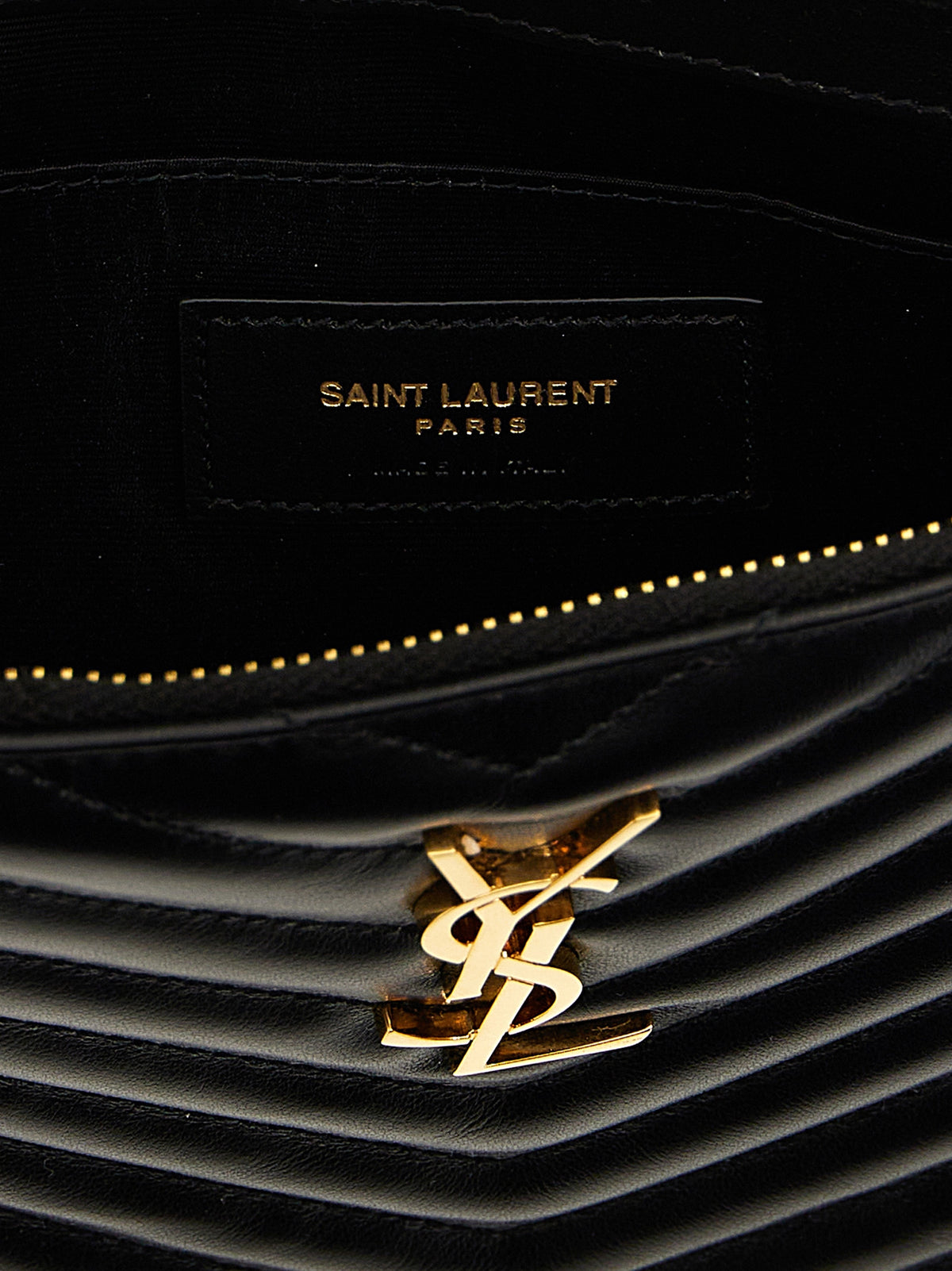 Saint Laurent Cassandre’ matelassé leather clutch