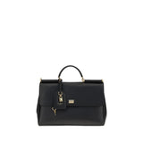 Dolce & Gabbana Maxi My Sicily Black Calf Leather Handbag