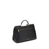 Dolce & Gabbana Maxi My Sicily Black Calf Leather Handbag