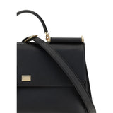 Dolce & Gabbana Maxi My Sicily Black Calf Leather Handbag