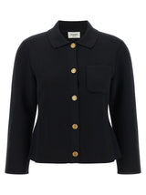 Saint Laurent Black Wool Cardigan