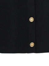 Saint Laurent Black Wool Cardigan