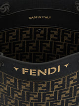 Fendi Brown Cotton Tote Bag