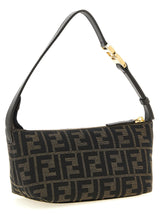 Fendi Brown Polyester Clutch Bag