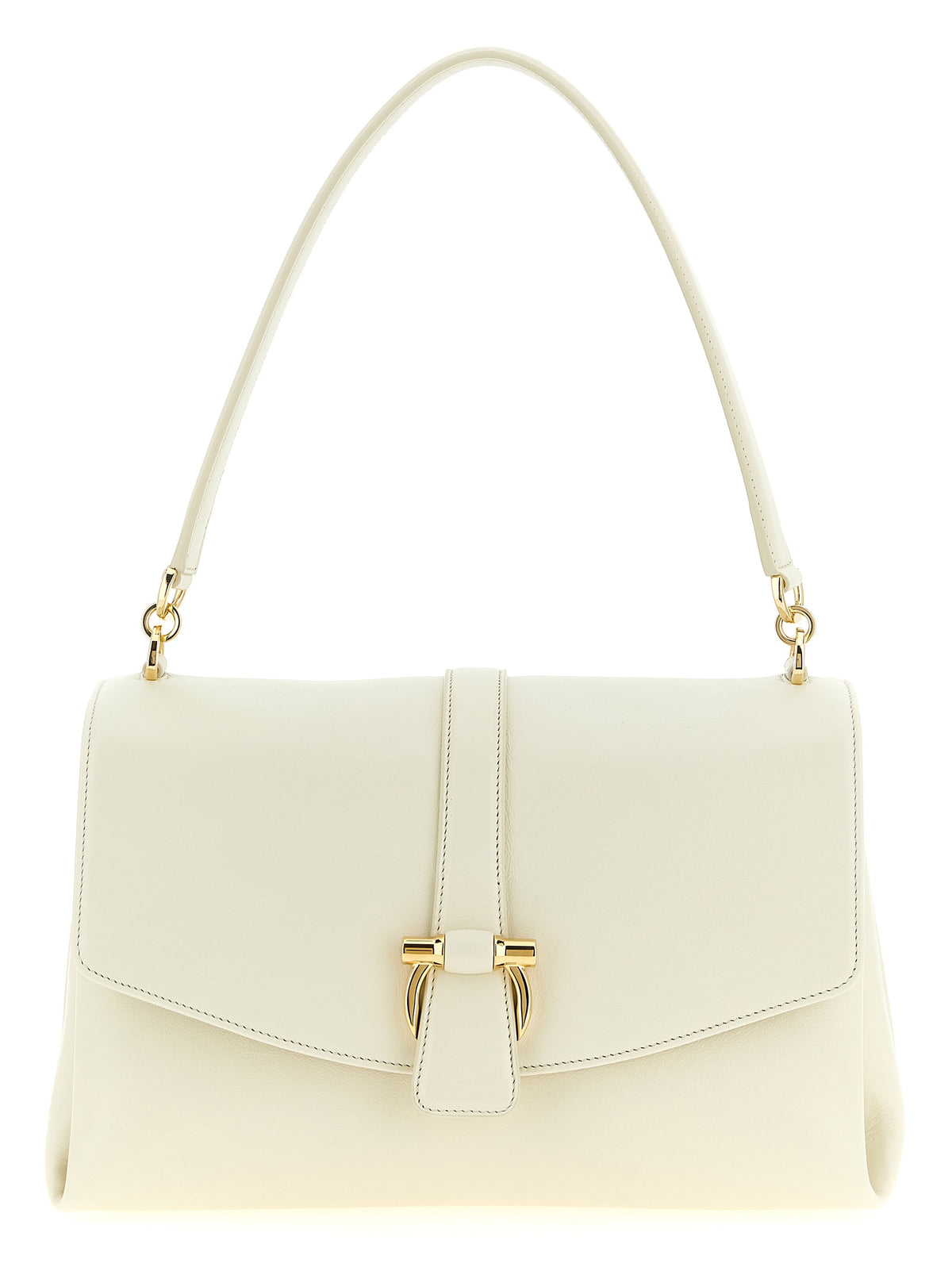 Ferragamo Top Handle White Shoulder Bag