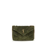 Saint Laurent Bicolor Calf Leather Bos Taurus Shoulder Bag