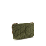 Saint Laurent Bicolor Calf Leather Bos Taurus Shoulder Bag