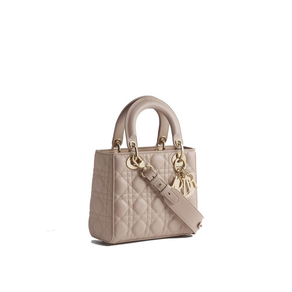 Dior Beige Lamb Leather Handbag