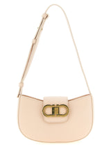 Ferragamo Double Gancini Mini Shoulder Bag Ballet Pink