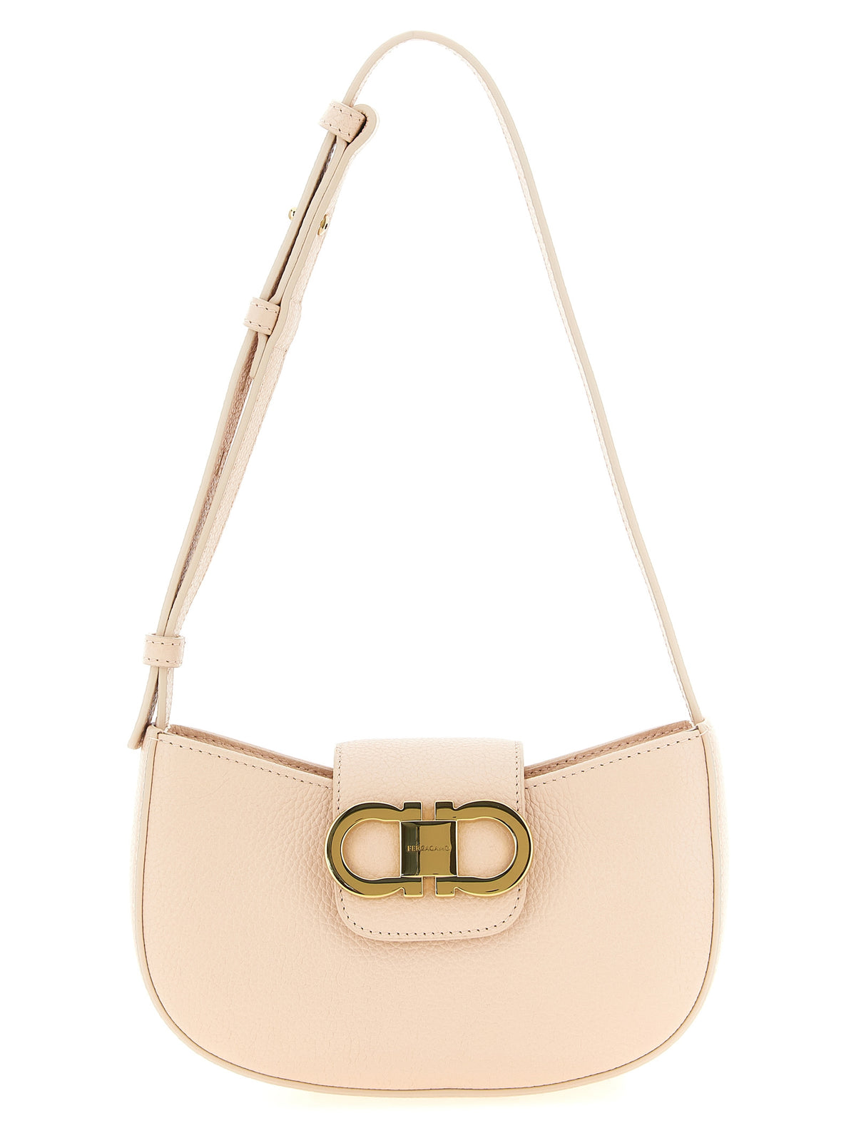 Ferragamo Double Gancini Mini Shoulder Bag Ballet Pink