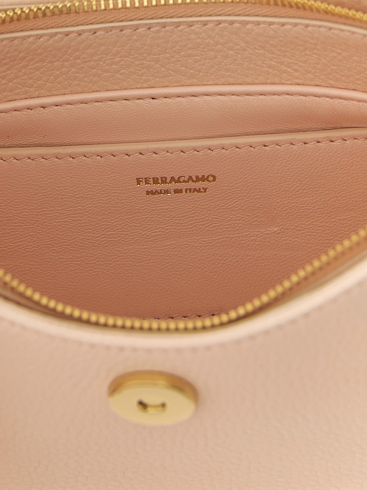 Ferragamo Double Gancini Mini Shoulder Bag Ballet Pink