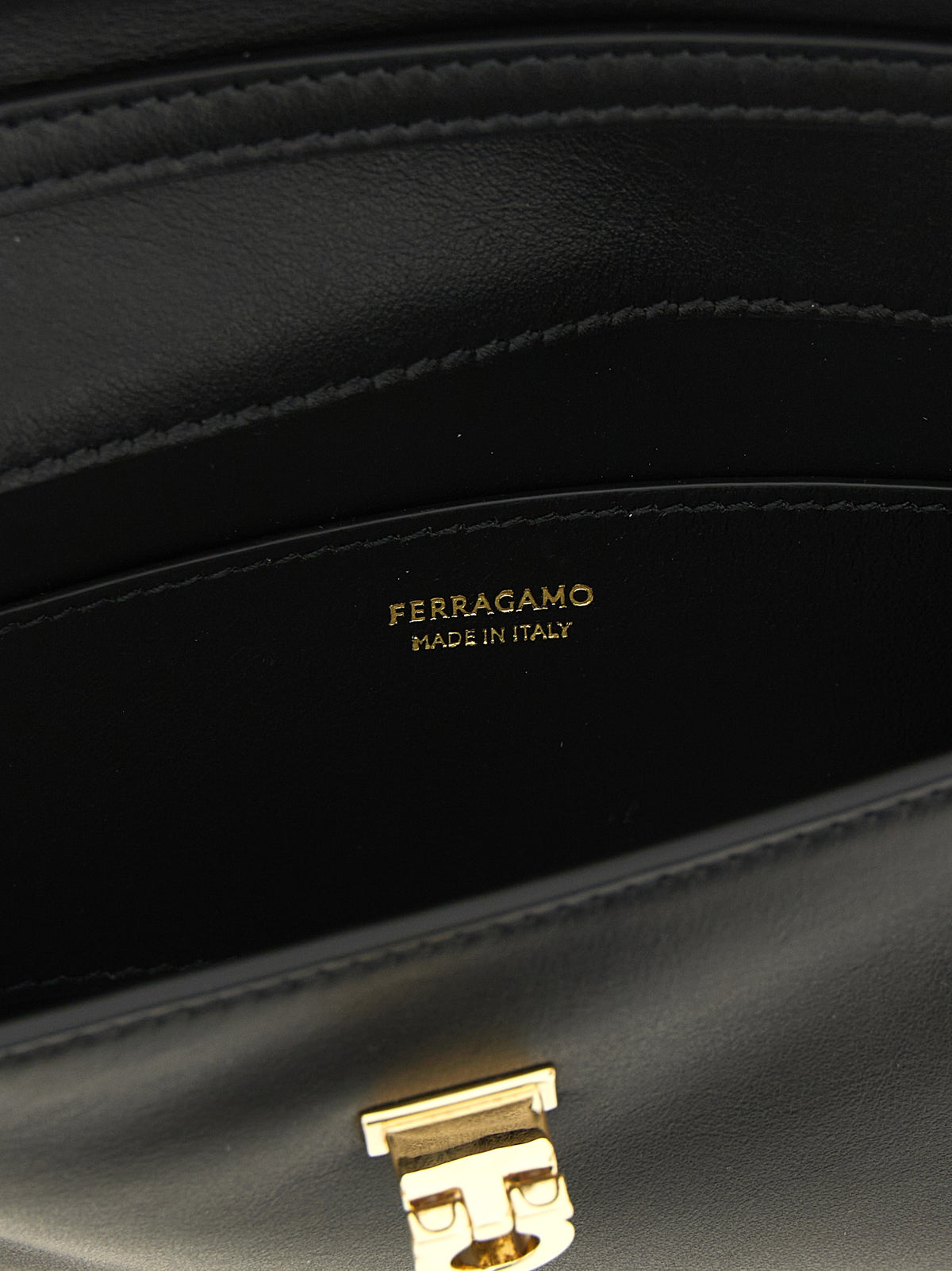 Ferragamo Harley Mini Shoulder Bag Black