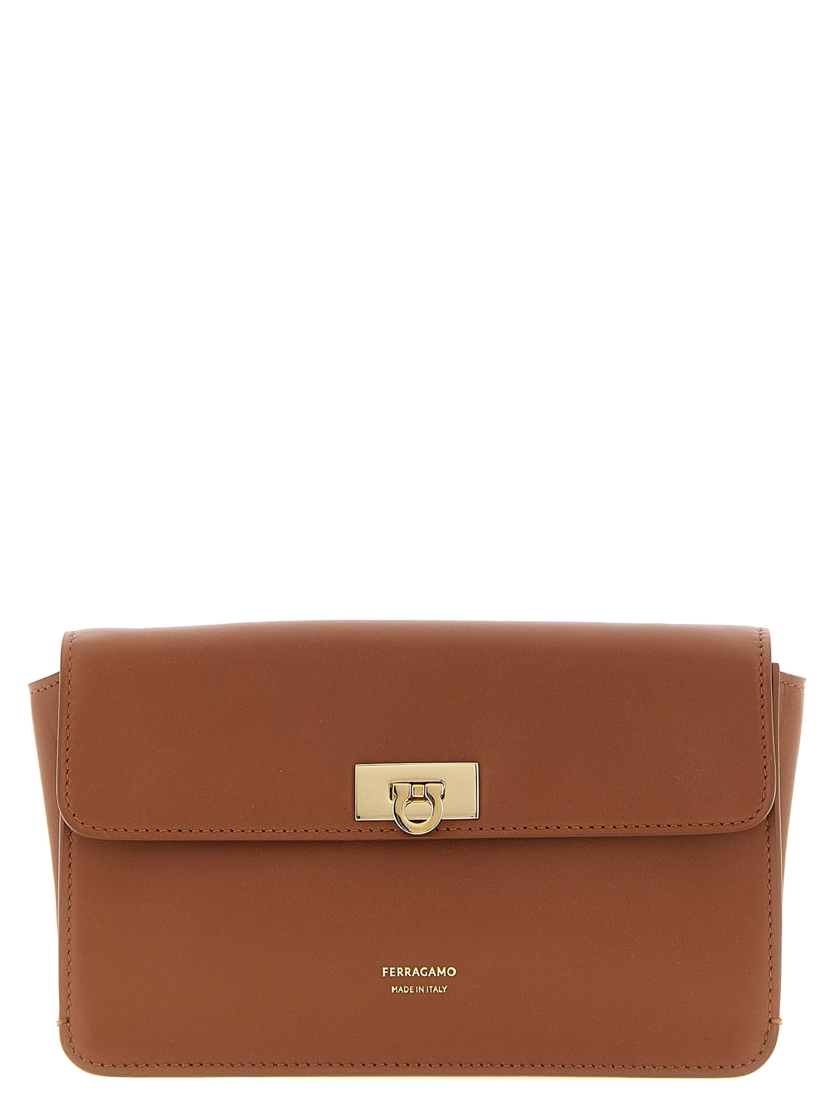 Ferragamo Harley Mini shoulder Bag Natural Brown