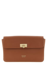 Ferragamo Harley Mini shoulder Bag Natural Brown