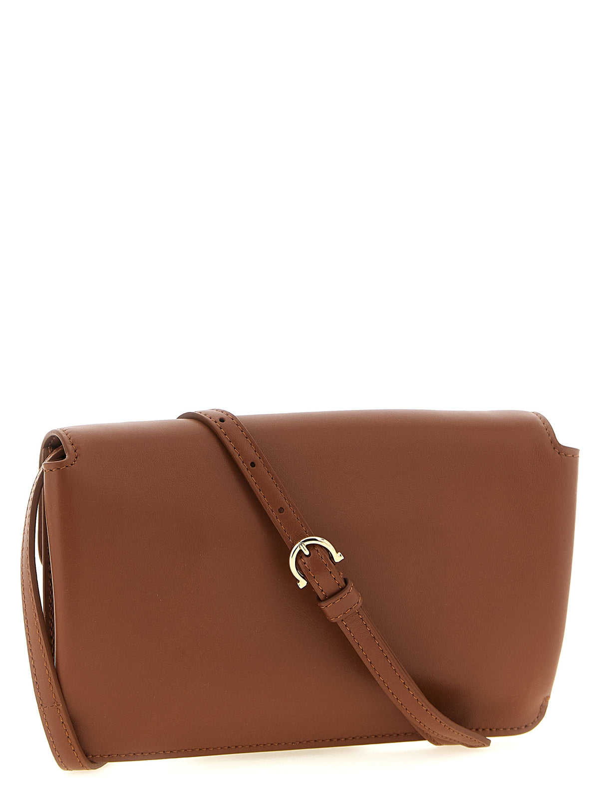 Ferragamo Harley Mini shoulder Bag Natural Brown