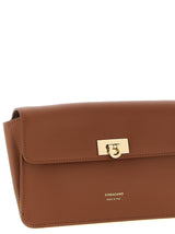 Ferragamo Harley Mini shoulder Bag Natural Brown