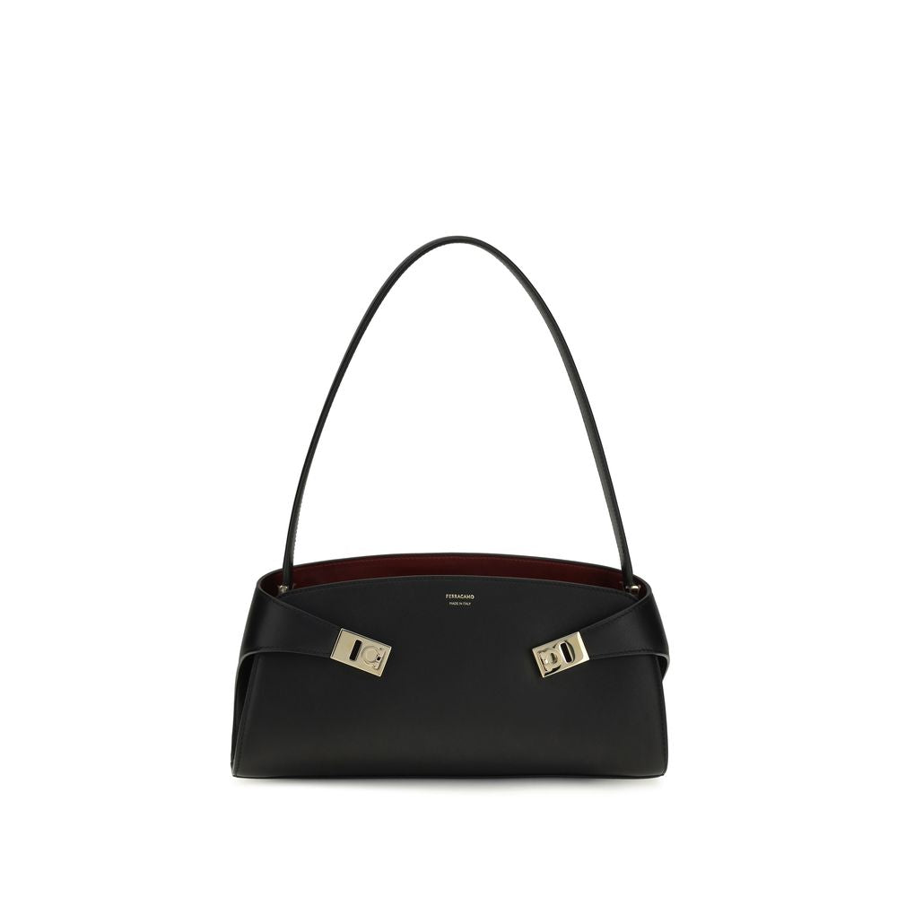 FerragamoHug East-West shoulder bag Black