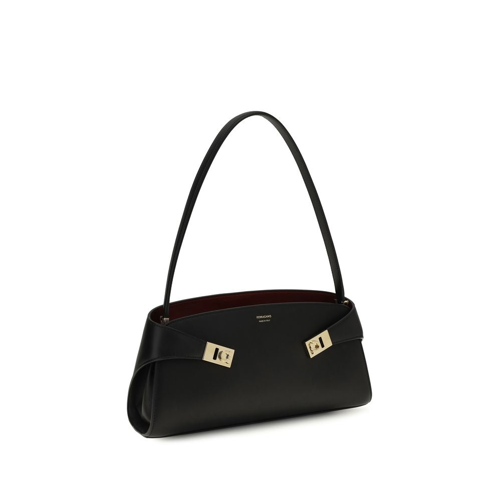 FerragamoHug East-West shoulder bag Black