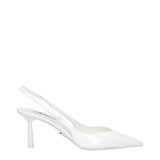 Prada White Leather Slingback Pumps