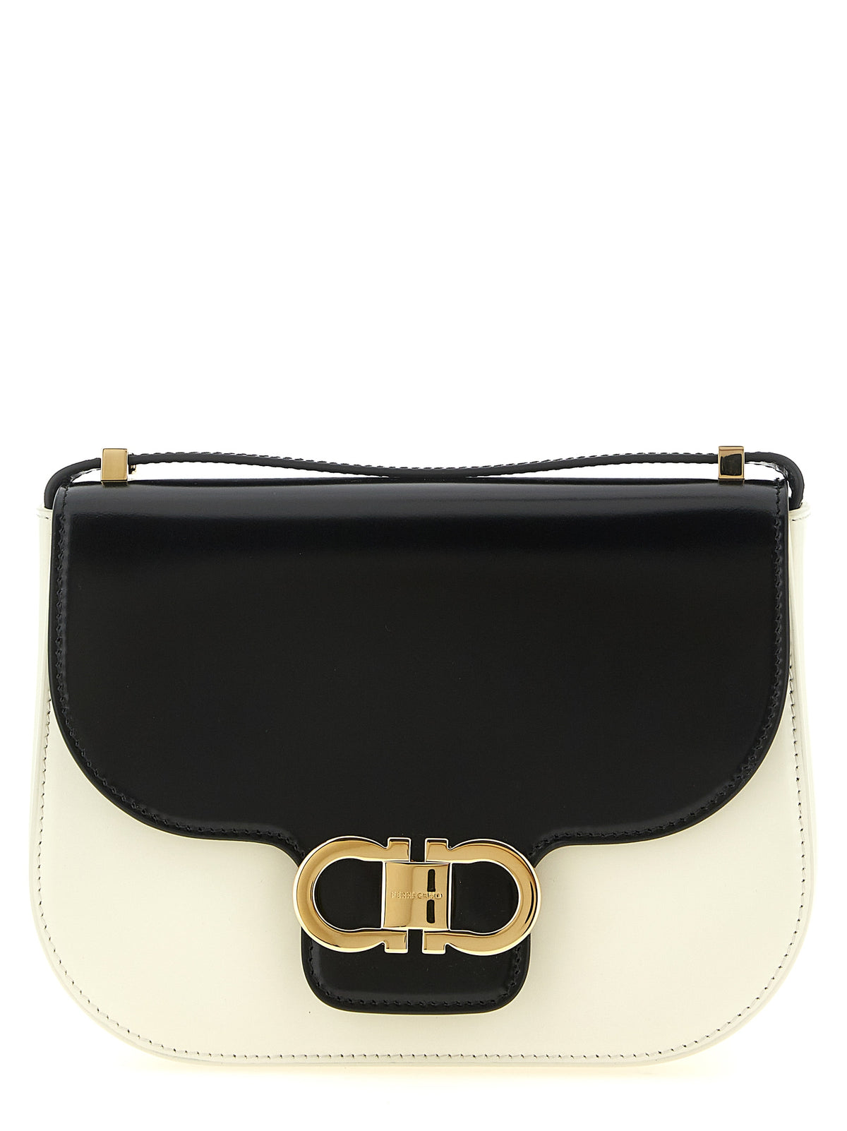 Ferragamo Double Gancini North-South Crossbody Bag (XS)