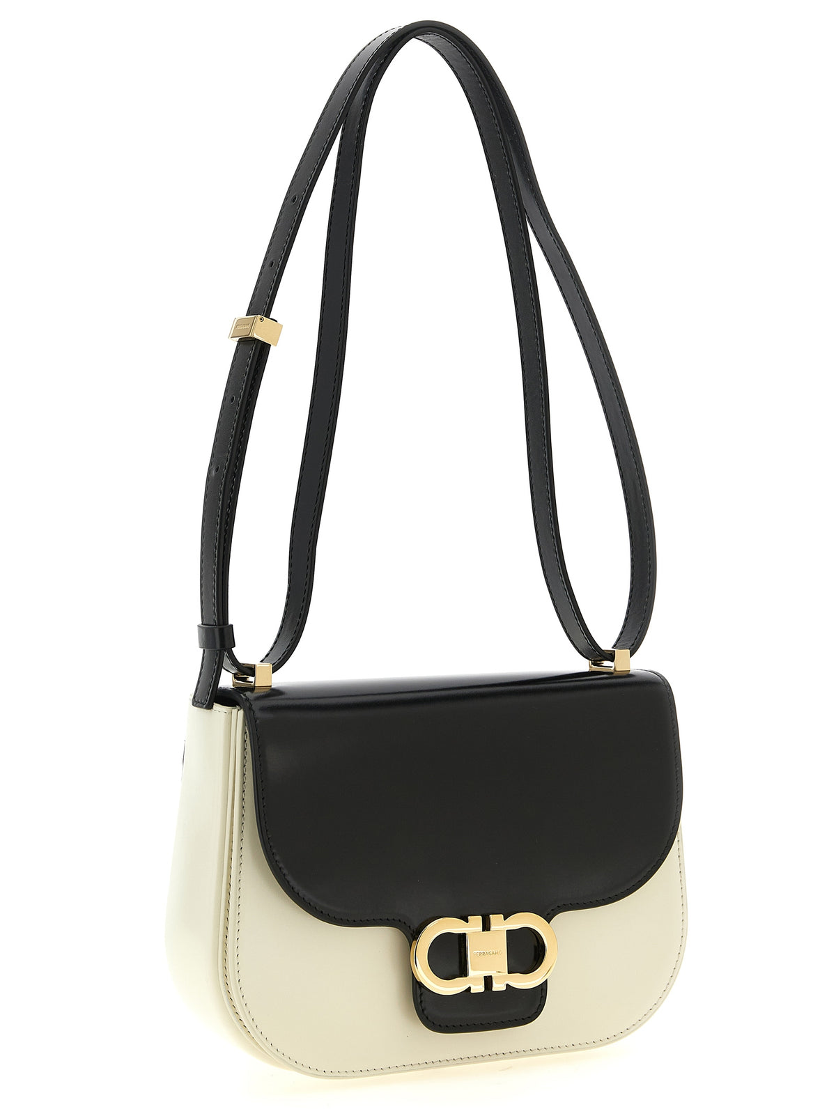 Ferragamo Double Gancini North-South Crossbody Bag (XS)