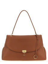 Ferragamo Sofia 2026 shoulder bag (L) in Cognac