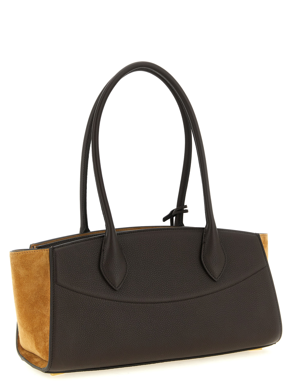 Ferragamo Studio Soft Bag East West Medium in Testa di Moro