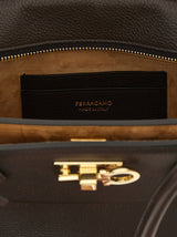 Ferragamo Studio Soft Bag East West Medium in Testa di Moro
