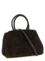 Ferragamo Small Hug Handbag in Brown Suede