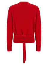 Ferragamo Red Cashmere Cardigan