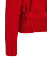 Ferragamo Red Cashmere Cardigan