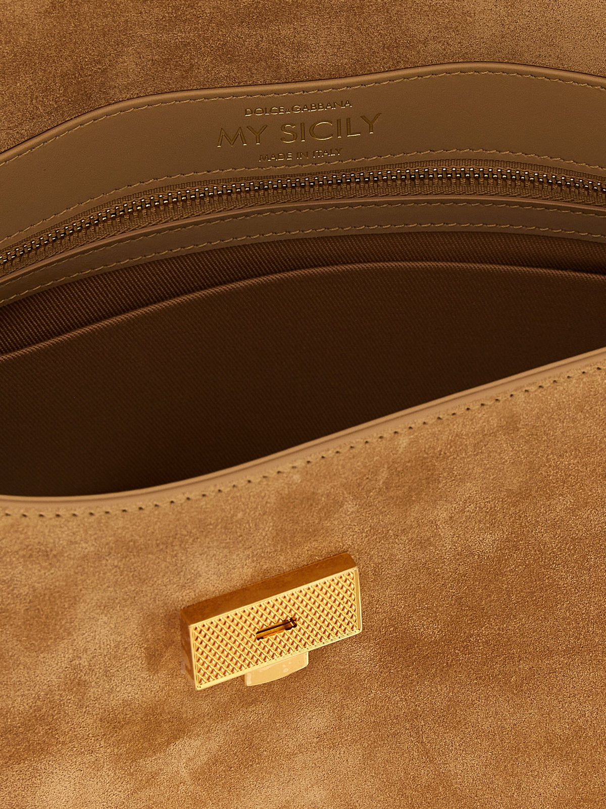 Dolce & Gabbana My Sicily Medium Splitcalf Calfskin Handbag