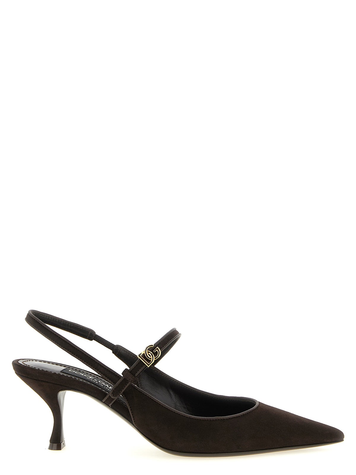 Dolce & Gabbana Brown Suede Slingback