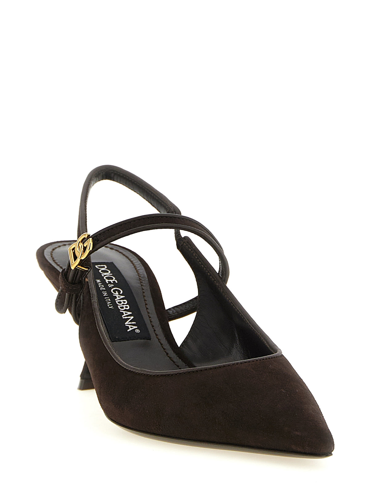 Dolce & Gabbana Brown Suede Slingback