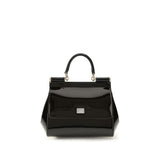 Dolce & Gabbana Black Calf Leather Bos Taurus Handbag