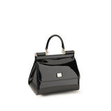 Dolce & Gabbana Black Calf Leather Bos Taurus Handbag