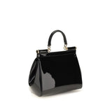 Dolce & Gabbana Black Calf Leather Bos Taurus Handbag
