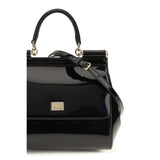 Dolce & Gabbana Black Calf Leather Bos Taurus Handbag