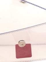 Christian Louboutin Silver Pvc Clutch Bag