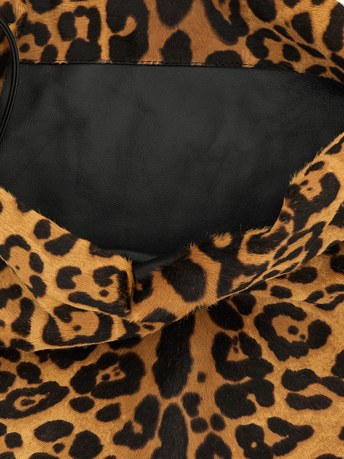 Saint Laurent Brown Calfskin Shoulder Bag