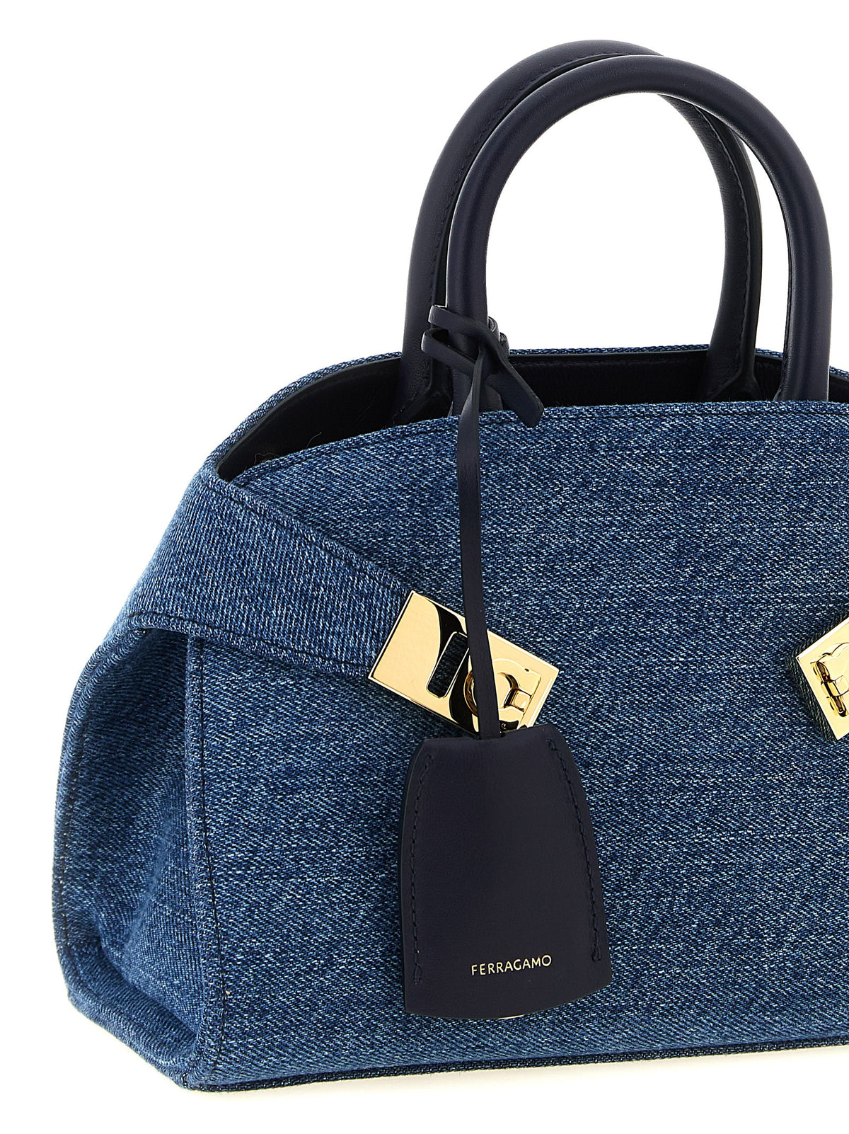 Ferragamo Hug Mini Denim Handbag
