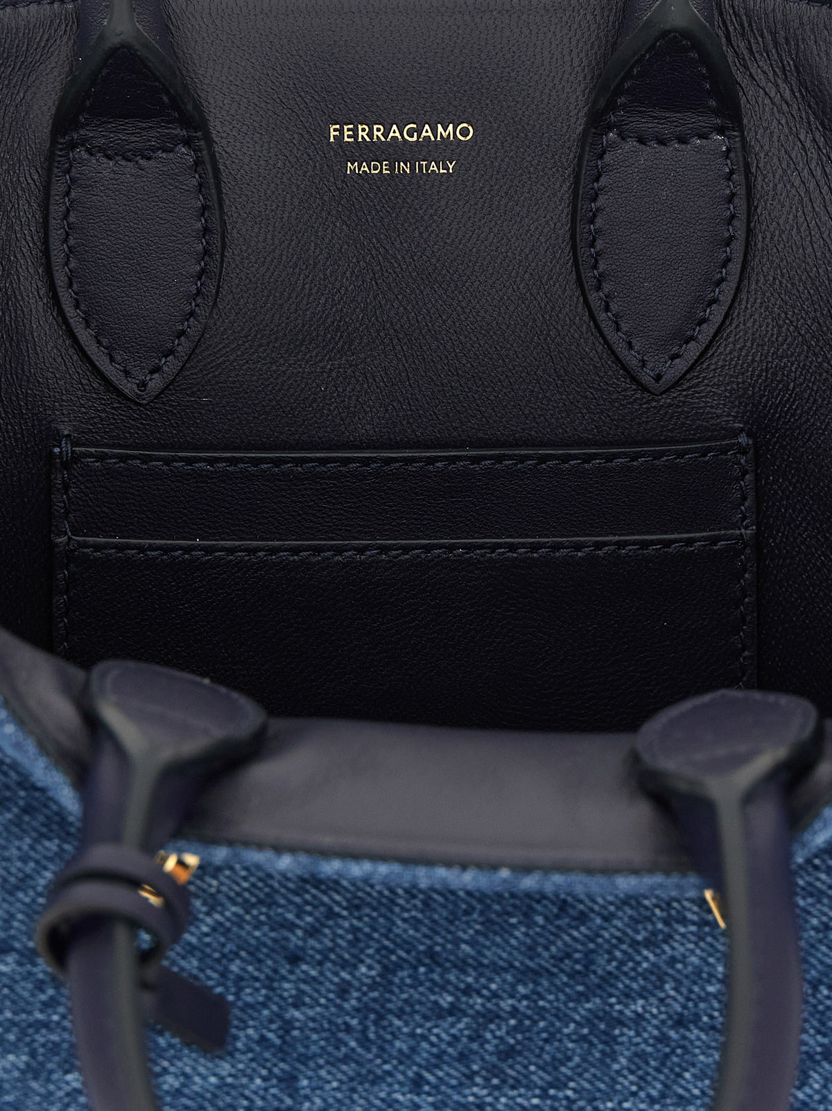 Ferragamo Hug Mini Denim Handbag