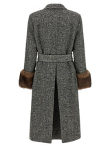 Valentino Garavani Bicolor Virgin Wool Coat